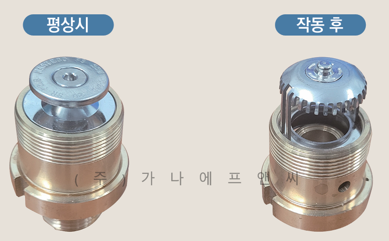 표준 플러쉬형 스프링클러 [SR] 상향식 72도