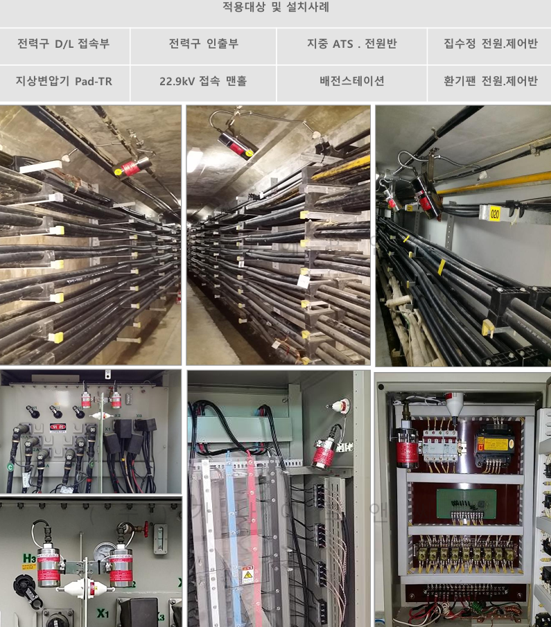 고체 에어로졸 자동소화기 (자가발전 센서포함)